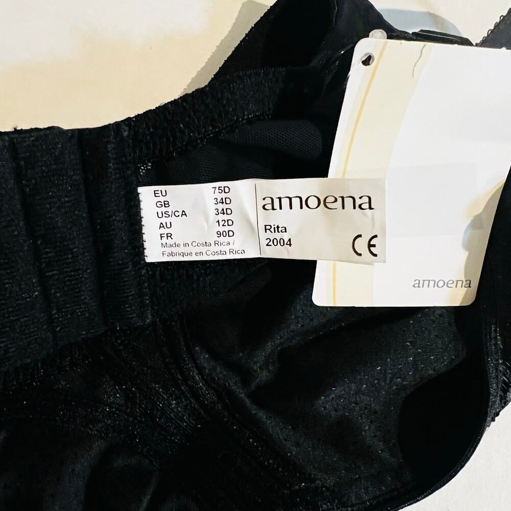 Amoena Rita Wireless Free Bra Size 34D NWT Black - Picture 5 of 6